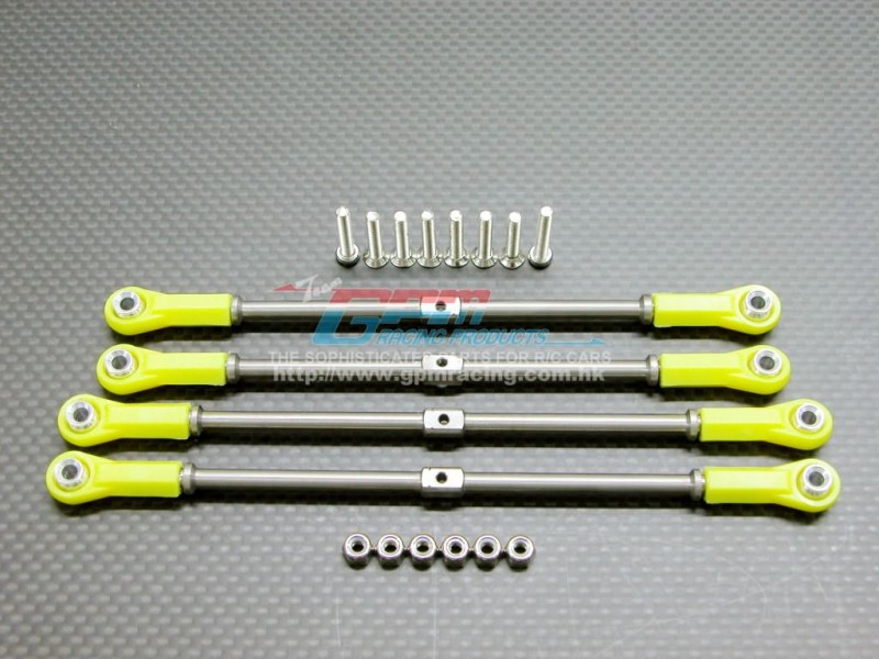 Associated Monster GT Titanium Tie Rod With Ball Ends With Lock Nuts & Screws - 2prs set - GPM TAGM1160