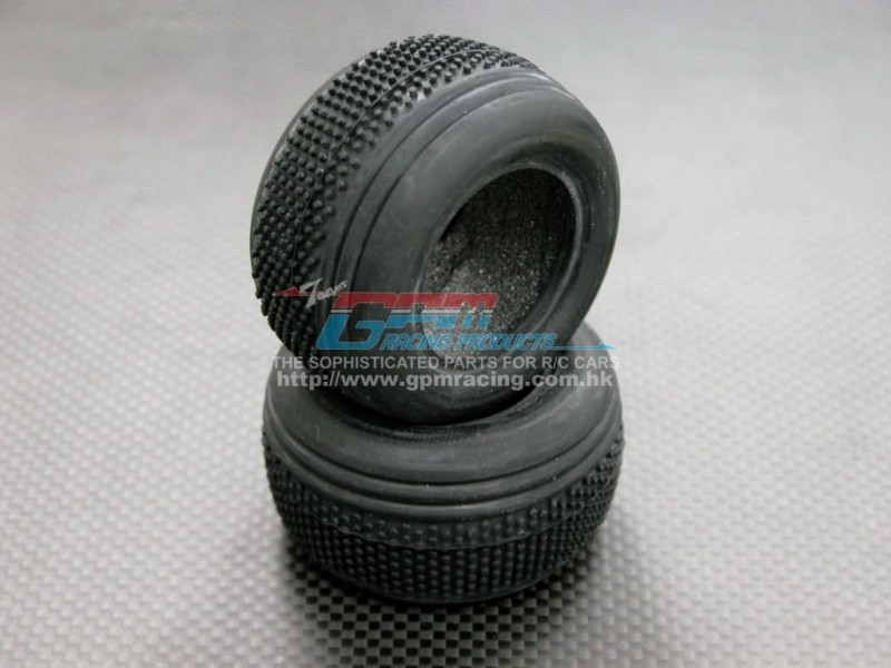 Associated RC 18T Front Rubber Standard Radial Tires With Insert (40 Degree ) -1pr - GPM AR898F40G