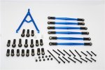 Axial Racing SCX10 Aluminium Adjustable Link Parts With Mount & Inter Changeable Ball Ends For 295mm, 308mm, 315mm Wheelbase - 7pcs set - GPM SCX15049M