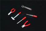 1:10 Scale Accessories For Crawlers: Metal Tools - 6pc set - GPM ZSP017