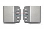 AXIAL SCX6 JEEP JLU WRANGLER 4WD Stainless Steel Front & Rear Gearbox Skid Plate - 2pc set - GPM SCX6331FR