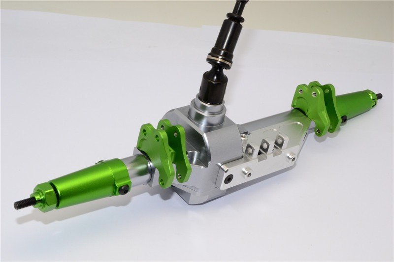 GPM ALUMINUM FRONT/REAR DIFF GEAR BOX MOUNT GREEN AXIAL 1/10 WRAITH RR10 BOMBER