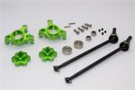 Axial Racing Yeti Aluminium Front Knuckle Arm With Hex Adapters & Steel Front CVD Drive Shaft - 6pcs set (Thickness Design) - GPM YT102195S