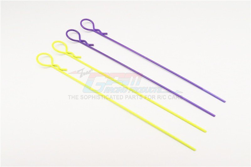 Extend Long Round Body Clip set (Stick LenGTh 118mm)(Mixed Color) - 4pcs - GPM AC005MRL
