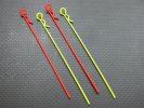 Long Fluorescent Body Clip set ( Stick LenGTh Of 100mm )mixed Color - 4pcs - GPM AC004ML