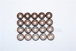 Spring Steel ID:3.0mm Ring ,OD:8.0mm,THK:0.6mm Button Flanged Washer - 20pc Set - GPM B30OD80TK06