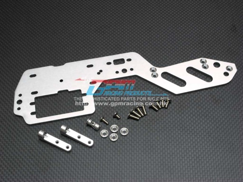 HPI Nitro MT2 Alloy Radio Plate With Antenna Mount & Alloy Posts & Screws & Washers - GPM NMT2014