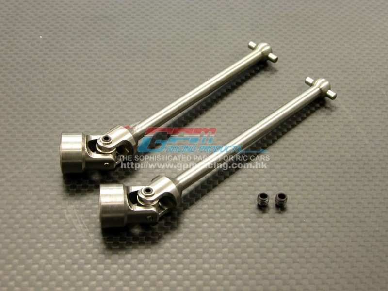 Kyosho Inferno MP 7.5 Option Titanium Universal Main Shaft With Screws For Middle Gear Box - 1pr set - GPM TMP75237