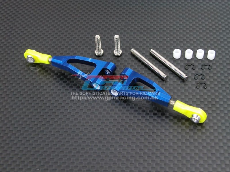 Kyosho Mini Inferno /Mini Inferno 09 Alloy Front Upper Arm With Screws & E-clips & Pins & Delrin Col1lars - 1pr set - GPM MIF054