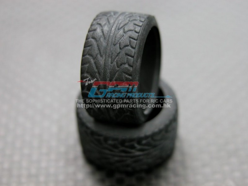 Mini-z AWD Rubber Wide Rear Radial Tires Shape-a (For Ori) 35 Degree - 1pr - GPM MZA889RW35G