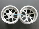 TRAXXAS 1/10 Revo Alloy Front/Rear Rims (6 Spokes - BBS Y Shape) For GPM Option Tires - 1pr - GPM TRV10022W